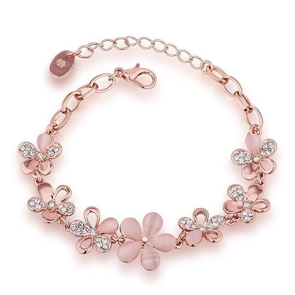 rose gold crystal bracelet gift girlfriend india