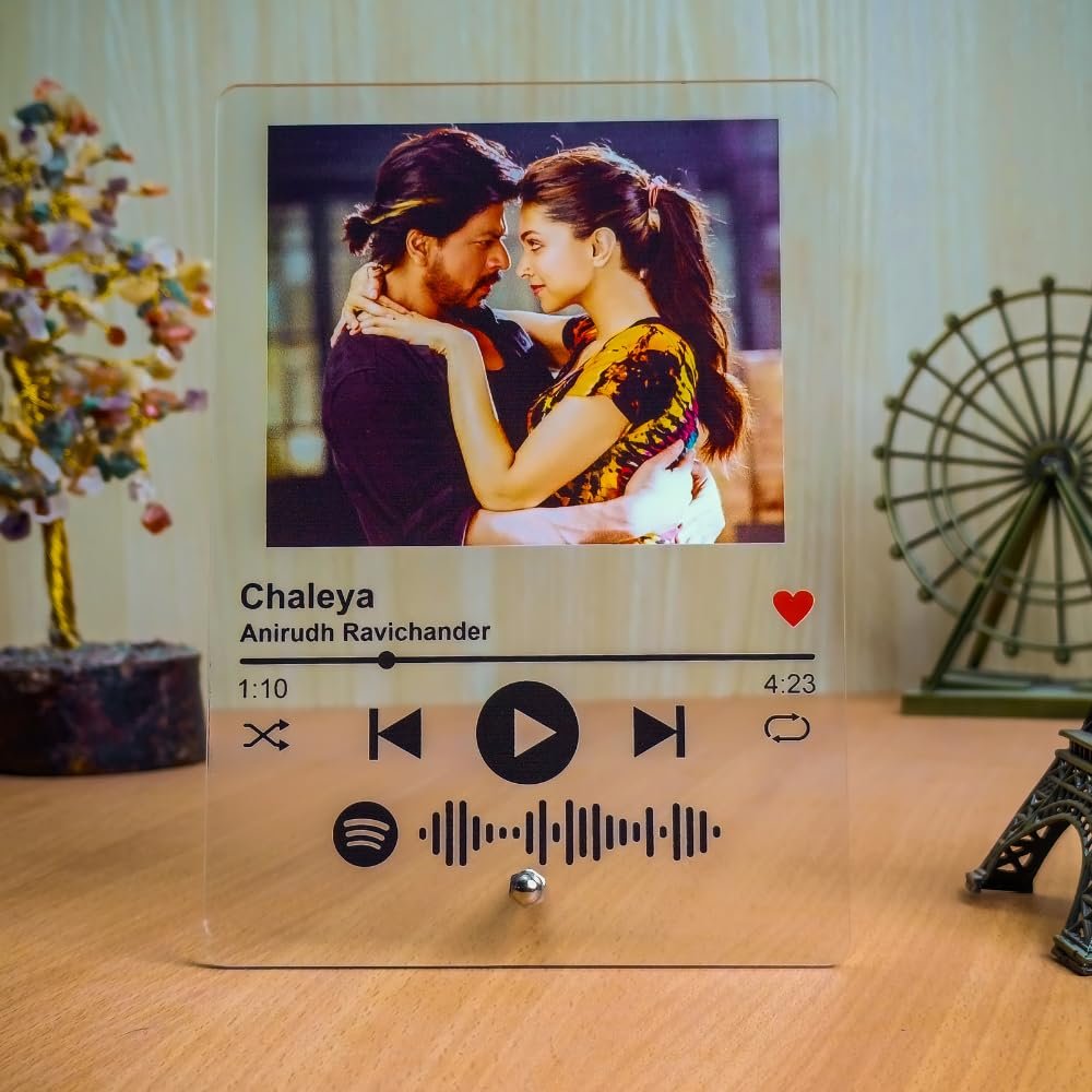 personalized spotify plaque romantic gift india